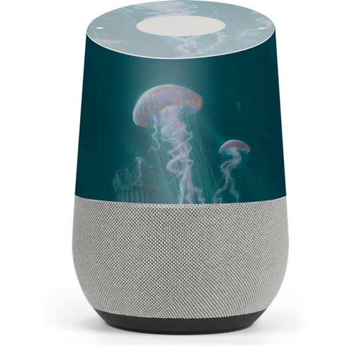 Vincent Hie Blue Jellyfish Google Home Skin